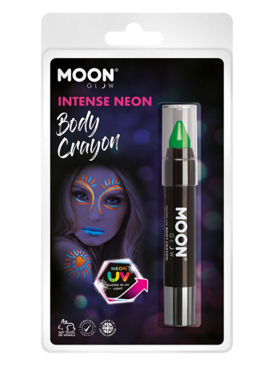 Moon Glow Intense Neon UV Body Crayons, Intense Gr