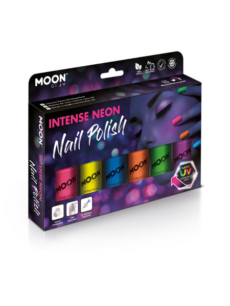 Moon Glow Intense Neon UV Nail Polish, Assorted