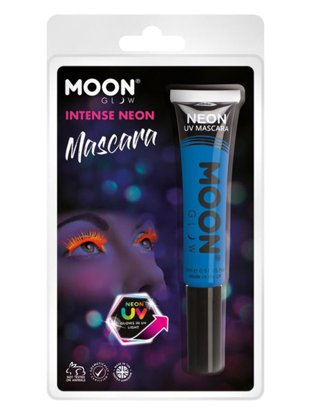 Moon Glow Intense Neon UV Mascara, Intense Blue