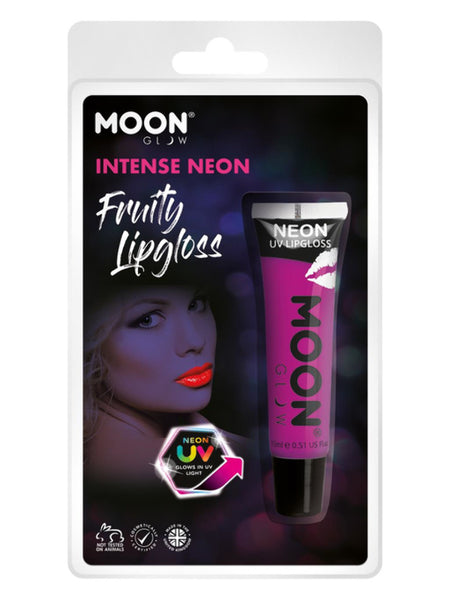 Moon Glow Intense Neon UV Fruity Lipgloss, Purple