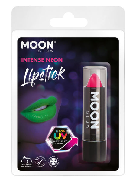 Moon Glow Intense Neon UV Lipstick, Intense Pink