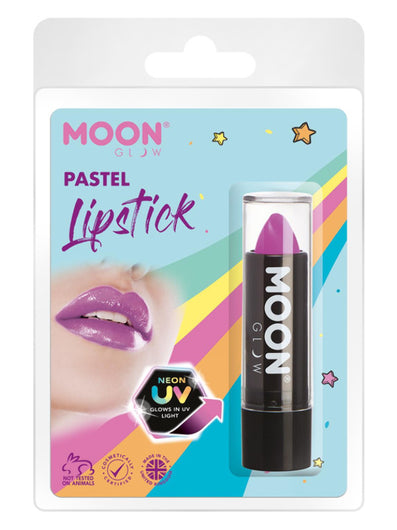 Moon Glow Pastel Neon UV Lipstick, Pastel Lilac