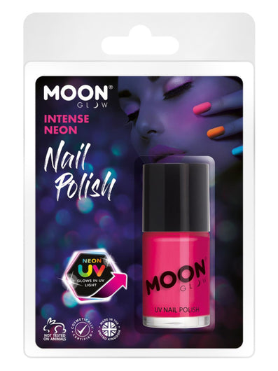 Moon Glow Intense UV Nail Polish, Intense Pink