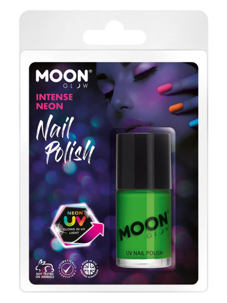 Moon Glow Intense Neon UV Nail Polish, Intense Gre