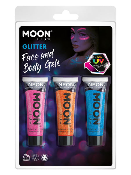 Moon Glow Neon UV Fine Glitter Gel,