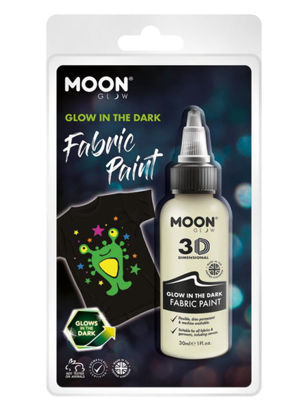 Moon Glow - Glow in the Dark Fabric Paint, Invisib