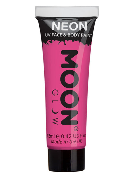 Moon Glow Intense Neon UV Face Paint, Intense Pink