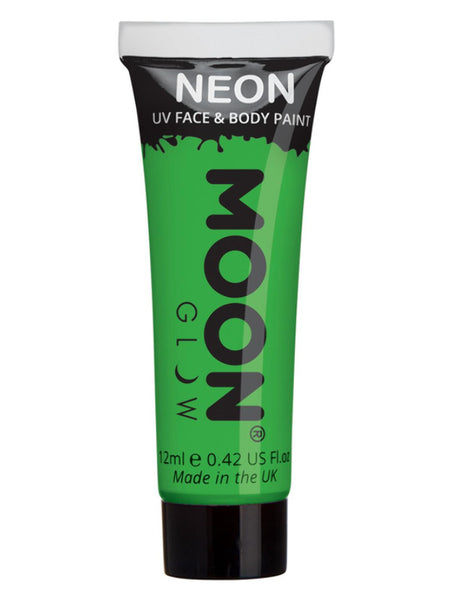 Moon Glow Intense Neon UV Face Paint, Intense Gree
