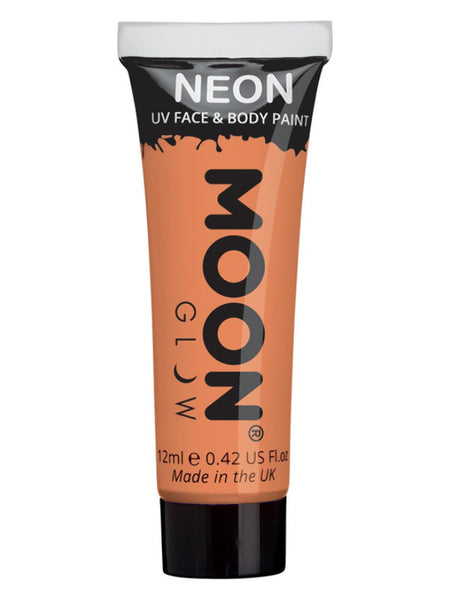 Moon Glow Pastel Neon UV Face Paint, Pastel Orange