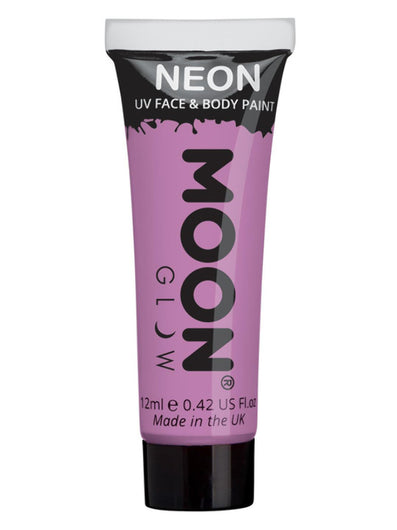 Moon Glow Pastel Neon UV Face Paint, Pastel Lilac