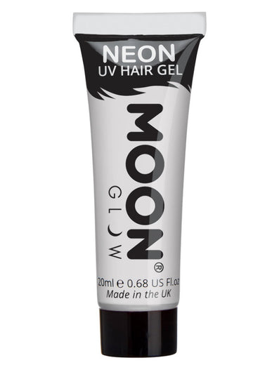 Moon Glow Intense Neon UV Hair Gel, White