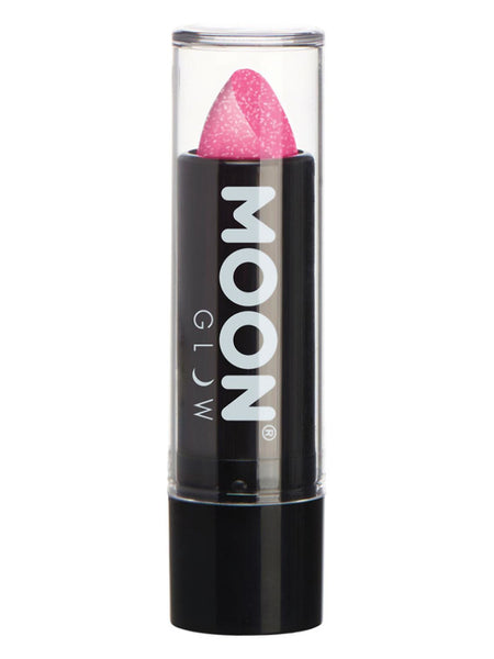 Moon Glow - Neon UV Glitter Lipstick, Hot Pink