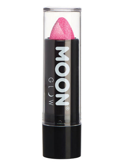 Moon Glow - Neon UV Glitter Lipstick, Hot Pink