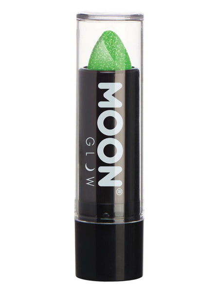 Moon Glow - Neon UV Glitter Lipstick, Green