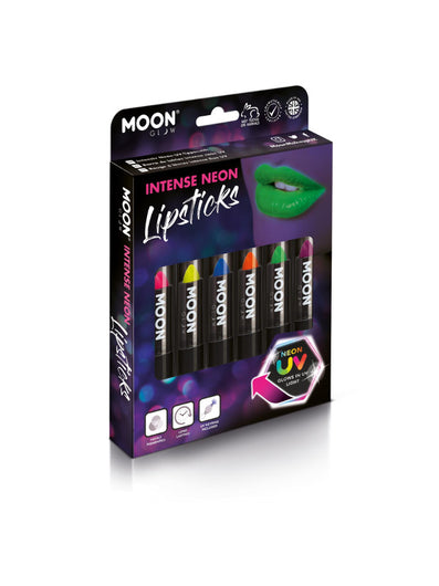 Moon Glow Intense Neon UV Lipstick, Assorted