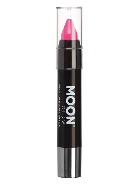 Moon Glow Pastel Neon UV Body Crayons, Pastel Pink