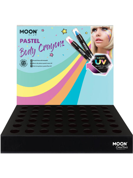 Moon Glow Pastel Neon UV Body Crayons,