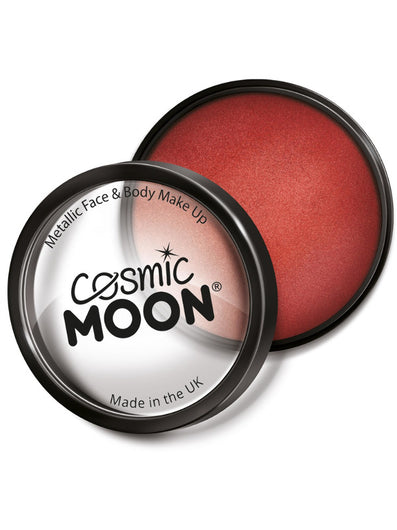 Cosmic Moon Metallic Pro Face Paint Cake Pots, Red