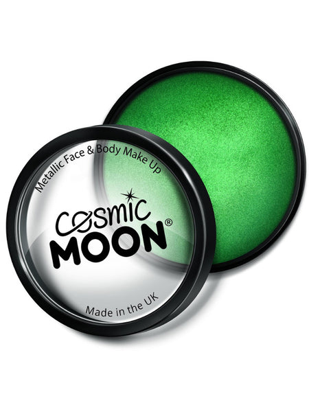 Cosmic Moon Metallic Pro Face Paint Cake Pots, Gre