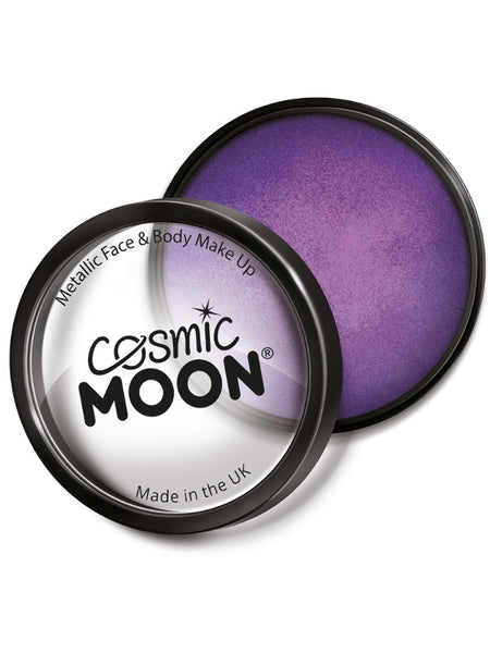 Cosmic Moon Metallic Pro Face Paint Cake Pots, Pur