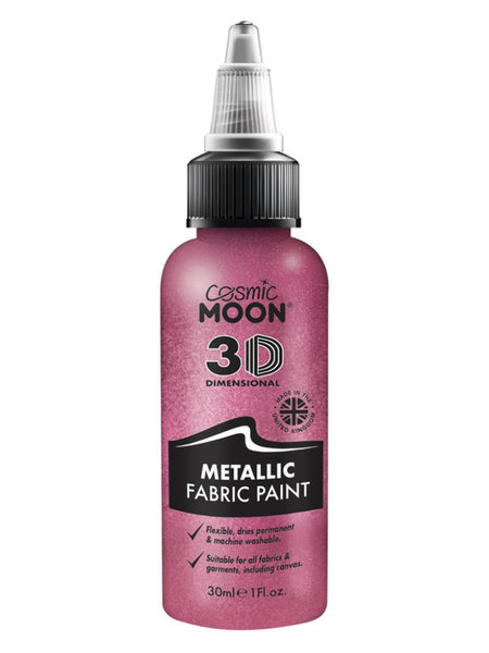 Cosmic Moon Metallic Fabric Paint, Pink