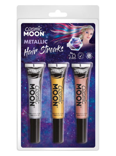 Cosmic Moon Metallic Hair Streaks,