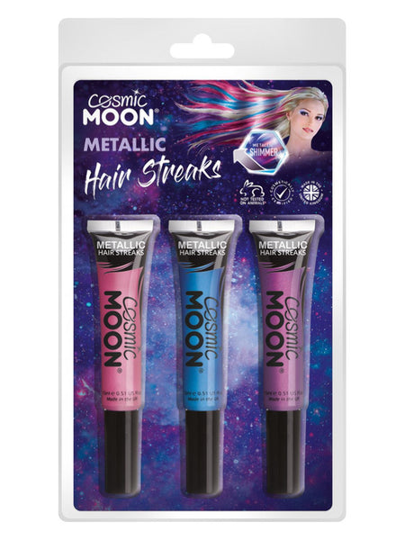 Cosmic Moon Metallic Hair Streaks,