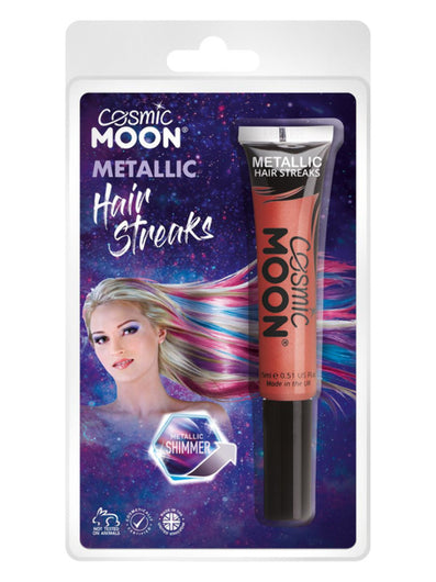 Cosmic Moon Metallic Hair Streaks, Red