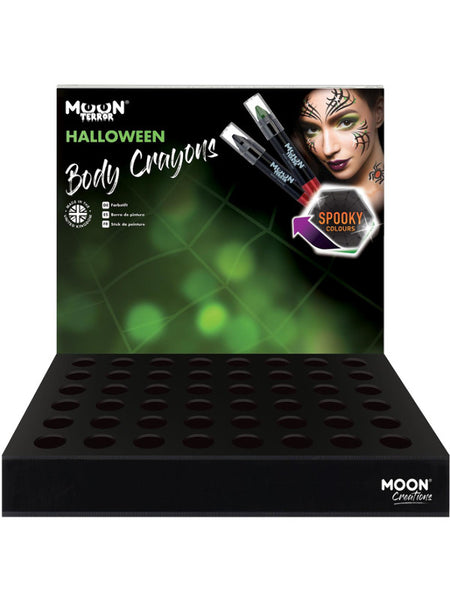 Moon Terror Halloween Body Crayons, Assorted