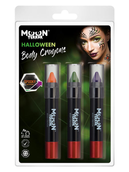 Moon Terror Halloween Body Crayons,