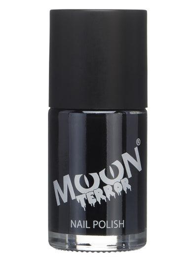 Moon Terror Halloween Nail Polish, Black