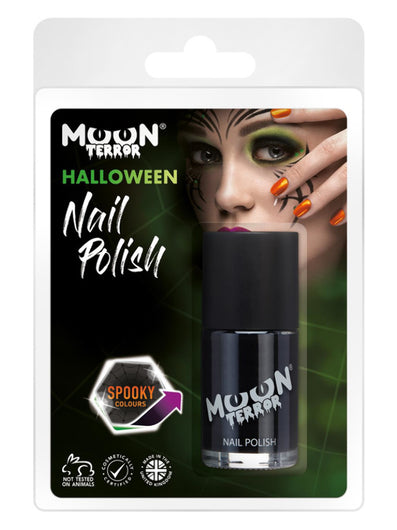 Moon Terror Halloween Nail Polish, Black