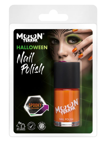 Moon Terror Halloween Nail Polish, Orange